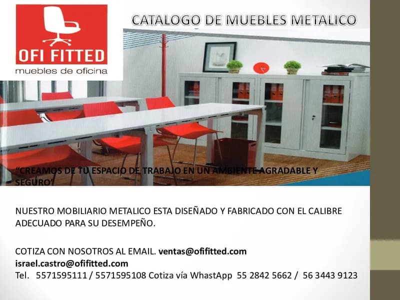Portada de Muebles metálicos