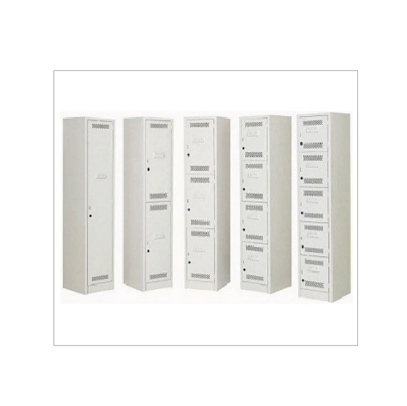 LOCKER DE 4,3,2,1 PUERTA CON REJILLA