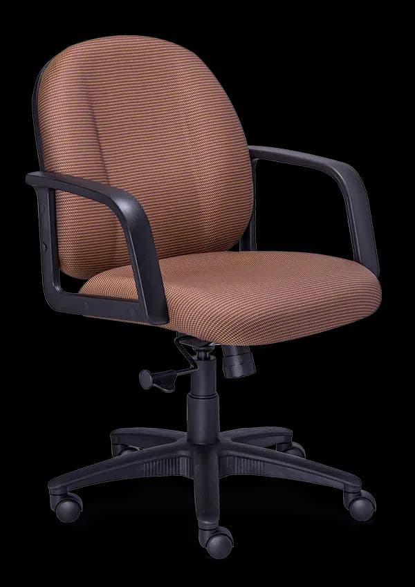Silla Ejecutiva Tapizada en Tela Respaldo Bajo RE-1801