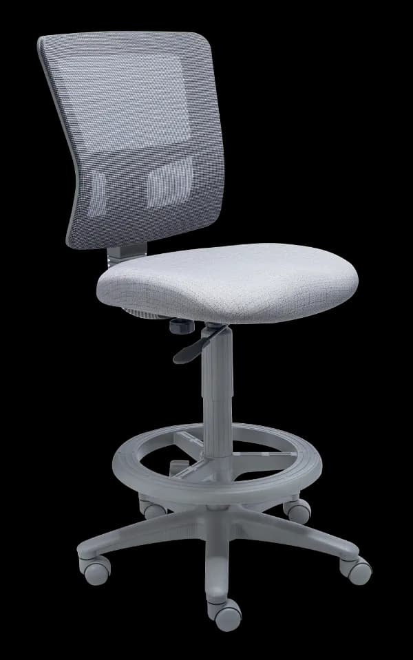 Silla Operativa Quadra Versión Banco Alto RS-680/45 GRIS