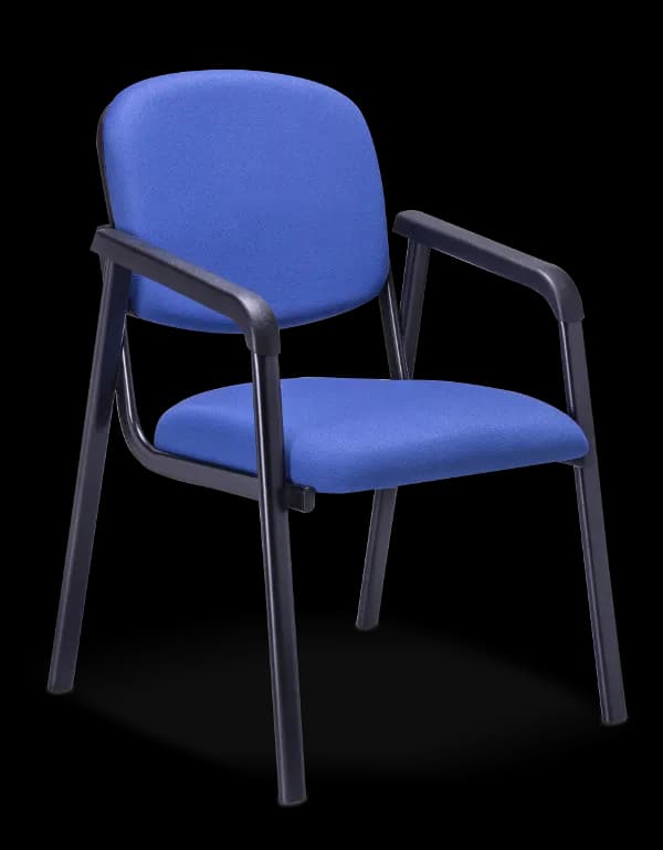 Silla para Visitante Gran Confort Tipo Trineo con Brazos RE-1095