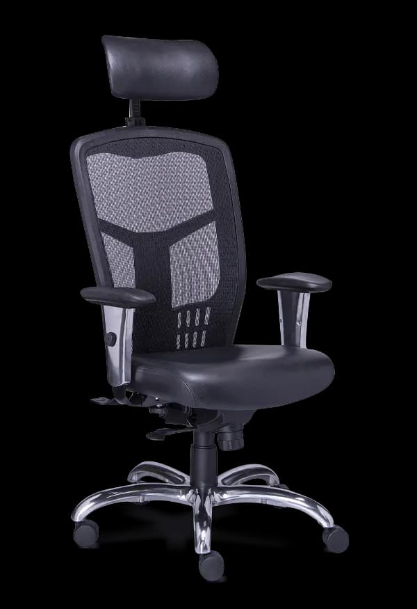Sillón Gerencial en Piel / Mesh con Cabecera RP-4600